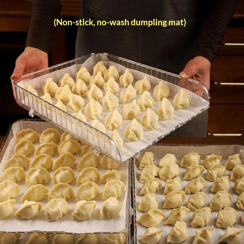 Dumpling Steamer Non-Stick Paper 50/100Pcs Food Grade Oil Proof Liner for Baozi Steaming Baking Home Kitchen Use