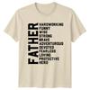 Father Hardworking Funny Hero T-Shirt, Mens Womens Fathers Day Gift