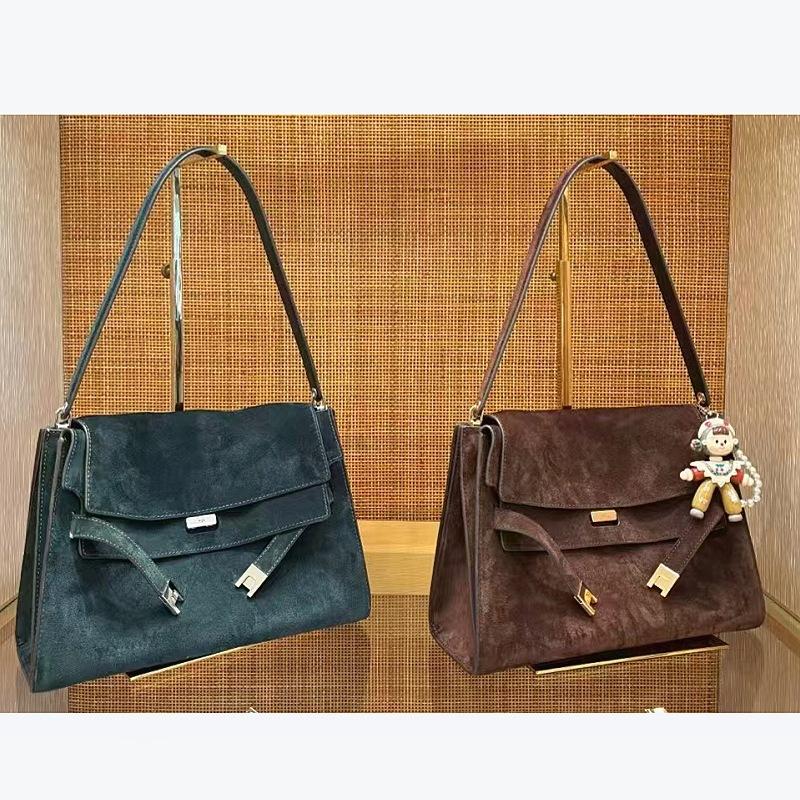 Høykvalitets utenrikshandel semsket damevesker, allsidige trend skinn damevesker, skulder messenger-vesker, store merker, Pingti grenseoverskridende