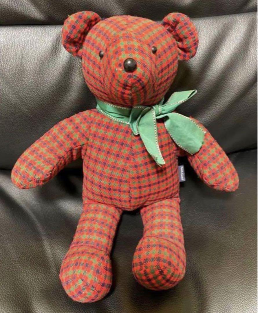 

[USED] Familiar Teddy Bear, Red Check
