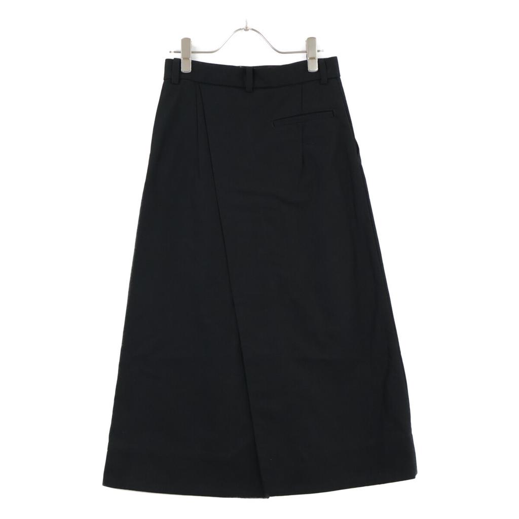 SEA 110318417 Black Cotton Serge Belt Skirt Skirt 34 blackUsed