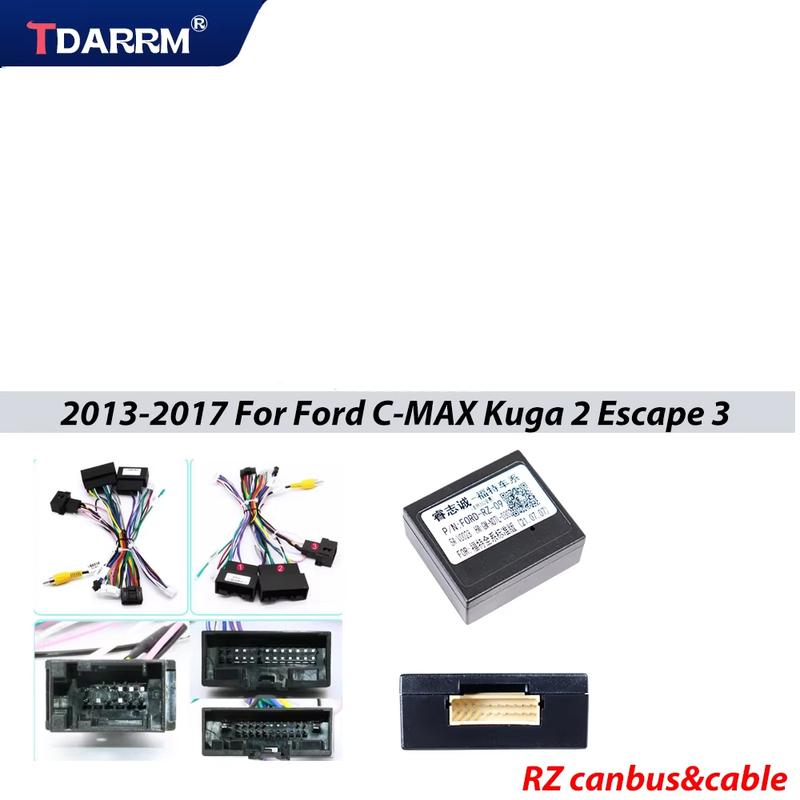 9 inch For Ford Kuga 2 Escape 2013-2017 Car Radio Stereo Frame 2 Din Head Unit Fascia Android MP5 Player Dash Board Casing