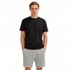 Herren Casual Shorts mit Kordelzug und elastischem Bund, Mehrfarbige Basic Lockere Gerade Bein Bermuda Shorts, Vielseitige Strandshorts für Zuhause und Sport