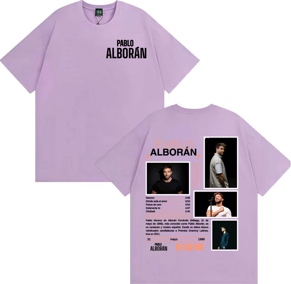 Singer Pablo Alboran Clickbait Album Cover T-shirts Men's Clothing Harajuku Hip Hop Street T Shirt Casual Comfort Loose T-shirt