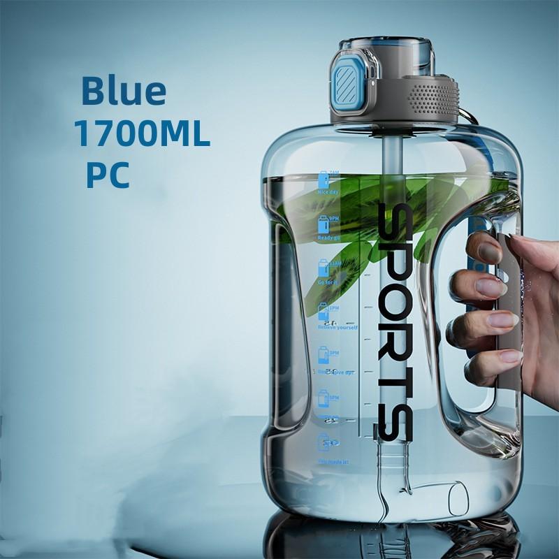 1700Ml/2500Ml/3800Ml Fitness Cup Bpa Free Drinking Bottle Large Capacity Portable Pc Sports Water Bottle with Straw