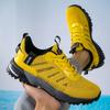 Men's Neon Air Cushion Running Shoes Breathable Knit Non-Slip Athletic Sneakers
