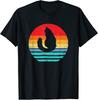 Maine Coon Cat Shirt for Cat People Vintage Sunset Retro Cat T-Shirt for Men Wom