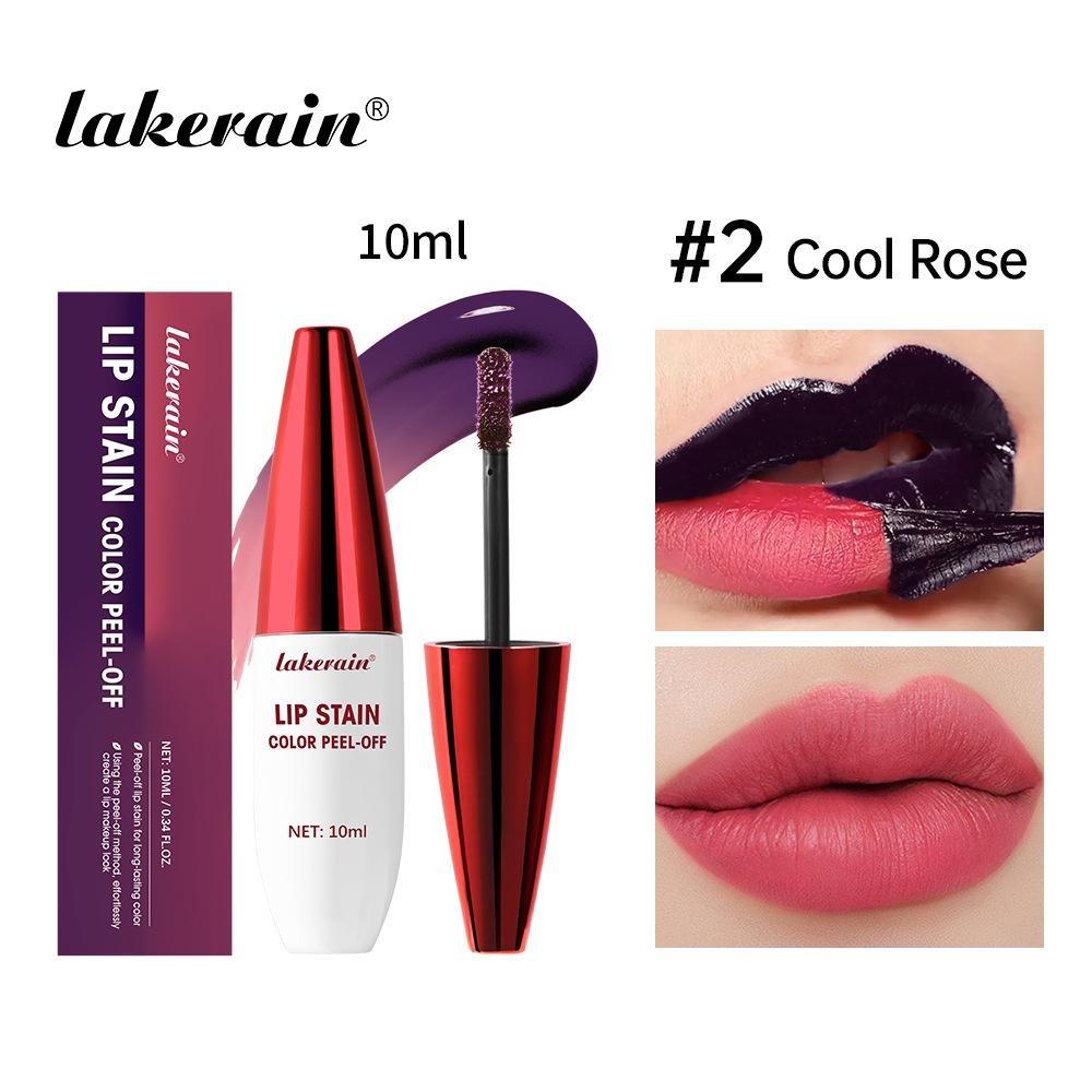 Matowy Peel Off Rose Pink LipGloss Kontur Kontur Tatuaż Szminka do ust Wodoodporny Odporny na odrywanie Naturalny odcień ust