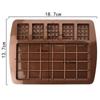 Silicone Mold Waffle Chocolate Mold Fondant Patisserie Candy Bar Mould Cake Mode