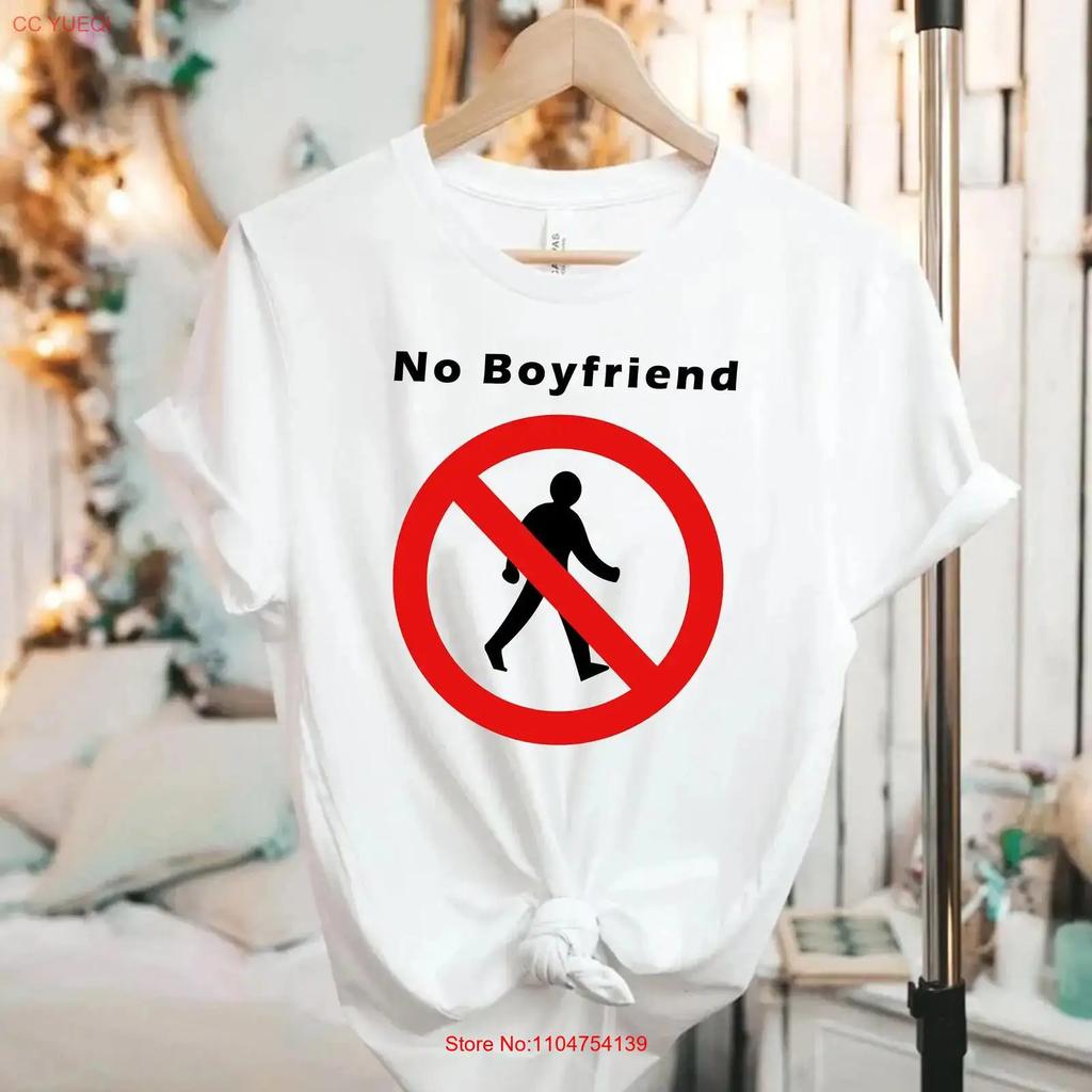 No Boyfriend T shirt Y2K Aesthetics 2000s Man Men Mens Now Allowed vintage Washed Breathable Versatile graphic