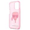 Karl Lagerfeld Klhcp13Xkhtuglp Iphone 13Pro Max 6,7 Różowy/Pink Twardy Brokatowy Pokrowiec Z Głową Karla