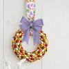 5 Yards Festive Ribbons with Carrot Dotted Pattern for Decorsfor Easter Flower Arrangements DIY Projects