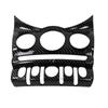Dashboard Knob Panel Frame for MINI F55 F56 F57 2014-2024, Carbon Fiber Pattern ABS Air Conditioning Trim Cover for Interior Panel Area