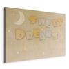 Image - Sweet Dreams - Pastel Text Surrounded by Moon and Stars / Sweet Wishes