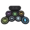 Elektrisches Drum-Pad mit zwei Stereolautsprechern, Bluetooth-MIDI-Anschluss, 3,5-mm-Klinkenanschluss, wiederaufladbar, aufrollbar