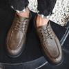 Fashion Handmade Men's Leather Shoes Retro Classic Luxury Style Leisure Business Office Dress Up Party Elegant Adult Shoes Black