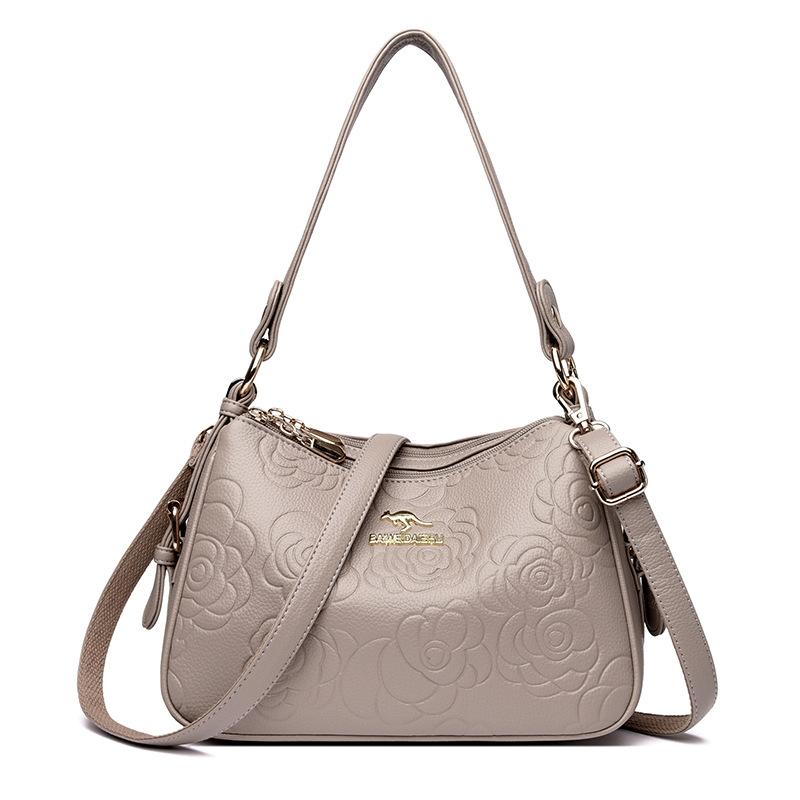 Handbag - Elegant Middle-aged Mother Bag - Casual Single-shoulder Crossbody Bag