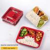 Meichu 5-Compartment Disposable Plastic Lunch Boxes
