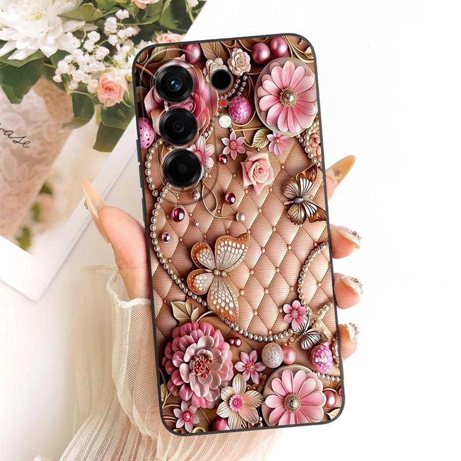Per Tecno Camon 50 4G Custodia CN5 Copertura Lussuosa Fiore Caramella Dipinta Custodia Morbida in TPU Per Tecno Camon 50 Pro 4G CN5c Camon50 Borse