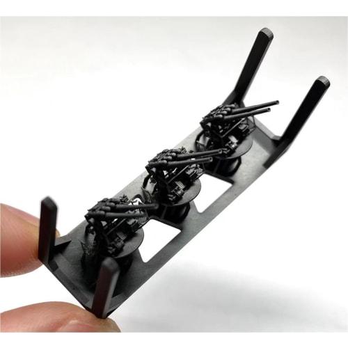 Bunker Studio 1/350 Japanese Type 10 12cm Twin Anti-Aircraft Gun Set, Plastic Model Parts, BSTIJN35059