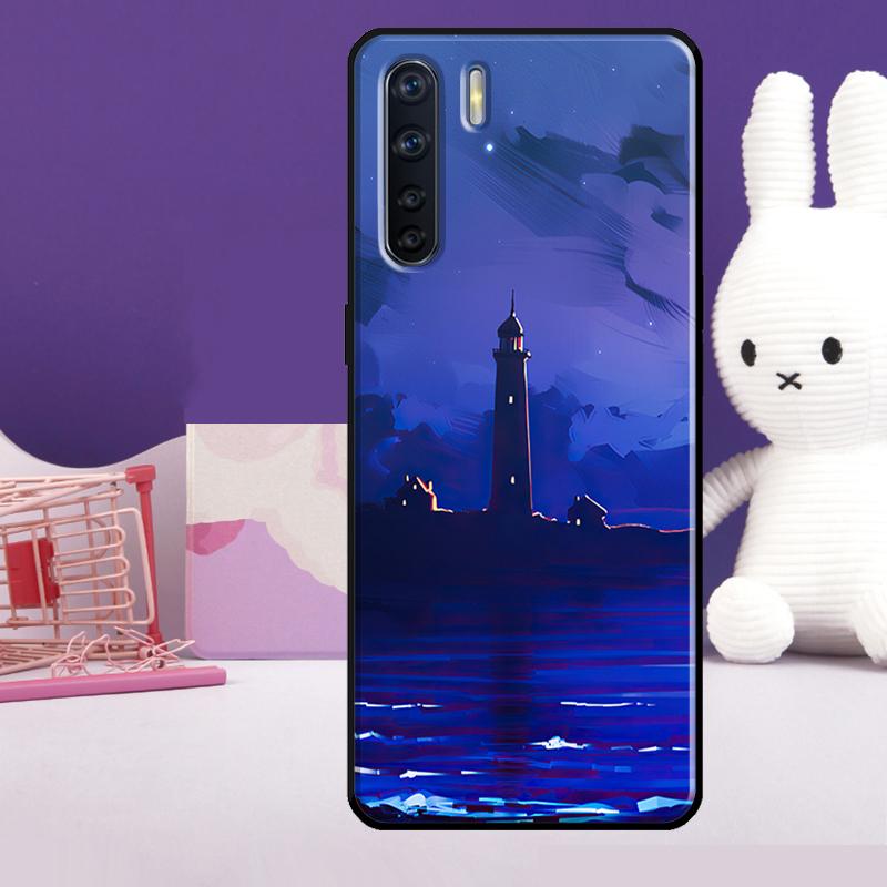 Abstract art highway lighthouse Case For Oppo A57 A77 A76 A16 A96 A17 A18 A60 A80 A40 A38 A58 A78 A98 A94 A74 A54 A15 A5 Pro