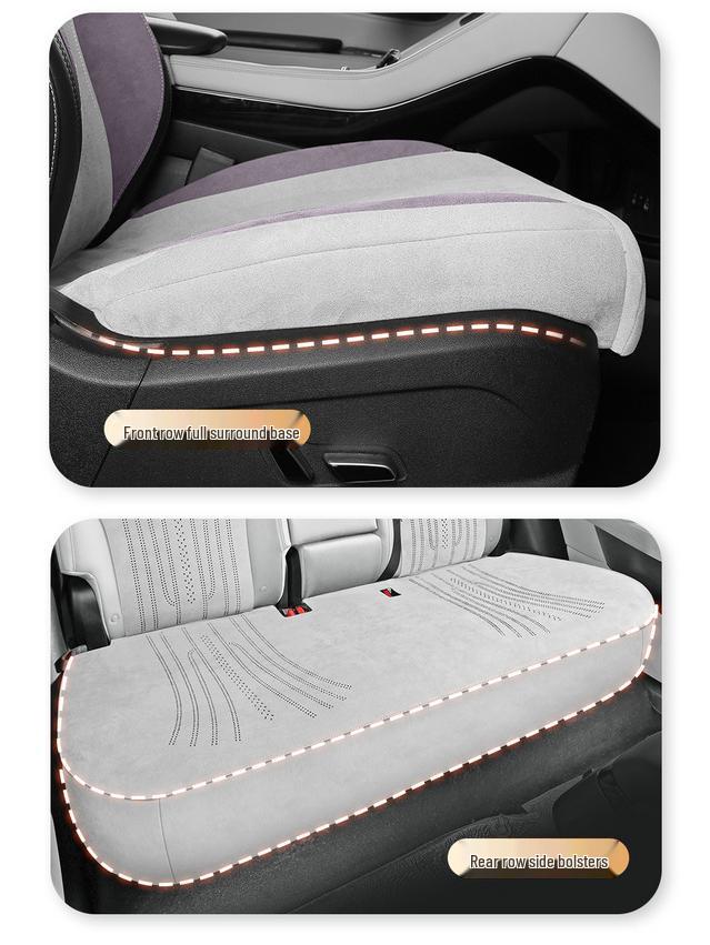 Upgraded Rams Suede Seat Cushion for BYD Song PLUS DM-i: Skin-Friendly & Breathable