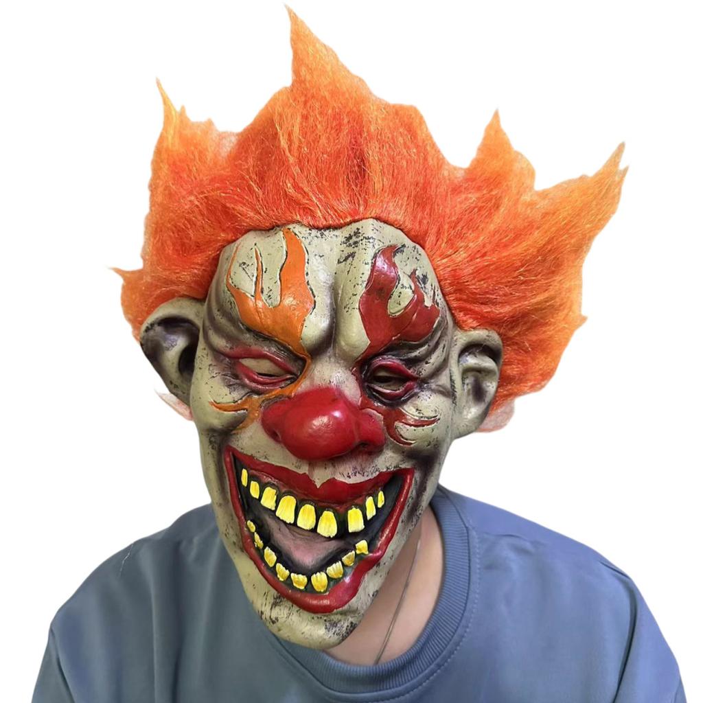 Various Clown Mask Halloween Scary Evil Clown Head Cover Costume Party Movie Cosplay Joker Mask Creepy Devil Smiling Clown Masks