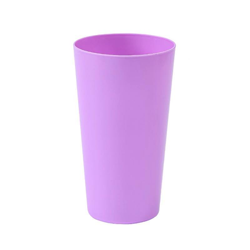 8PCS 18OZ Plastic Cups Tumbler Reusable Cup Free BPA Pint Glass for Beer Party or Home Bar Choose Your Color from 9 Colors