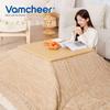Vamcheer Large Rectangular Kotatsu Futon (205x285cm) - Warm Thick Jacquard Boa Flannel Comforter, Reversible, Suitable for Kotatsu Tables 80-90 x 135-