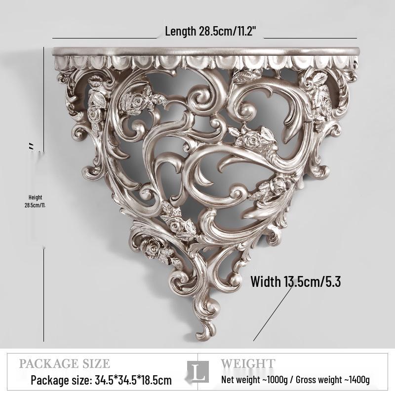 European Creative Resin Wall Shelf – Decorative Hanging Ornament for Home