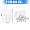 Pack of 4 Adjustable Window Restrictors With Portable Designs High Strength for Home Security and Ventilation Control