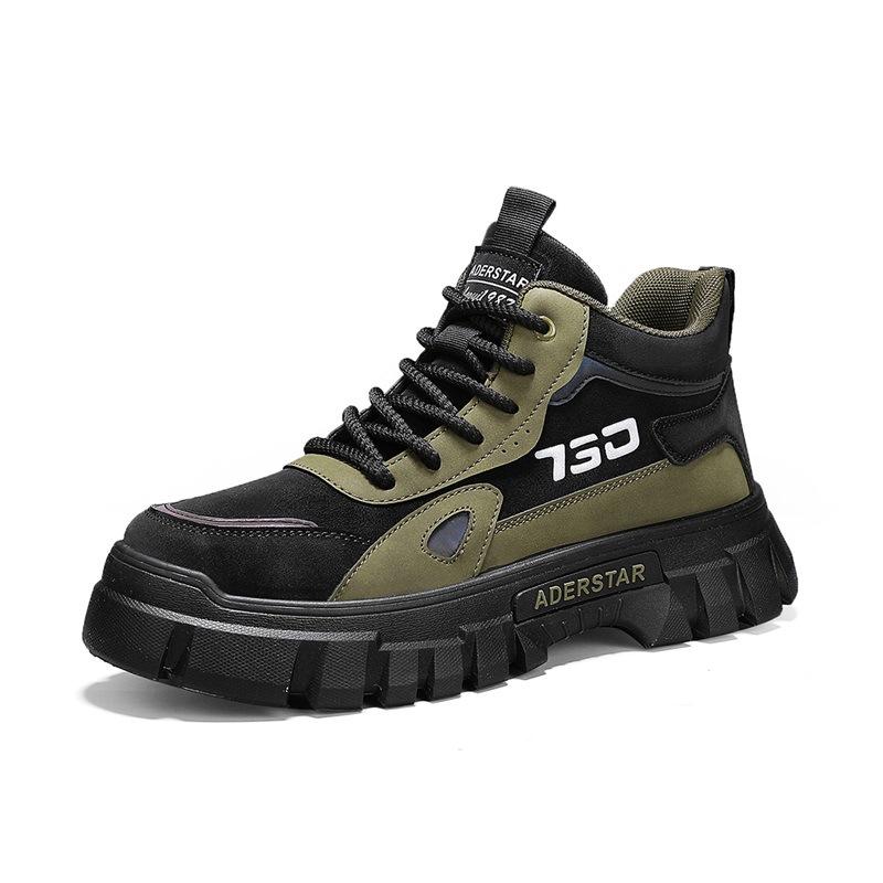 

Autumn and winter men s high-top thick-soled Martin boots outdoor tooling casual short boots live broadcast large-size mountaineering tactical locomot 39