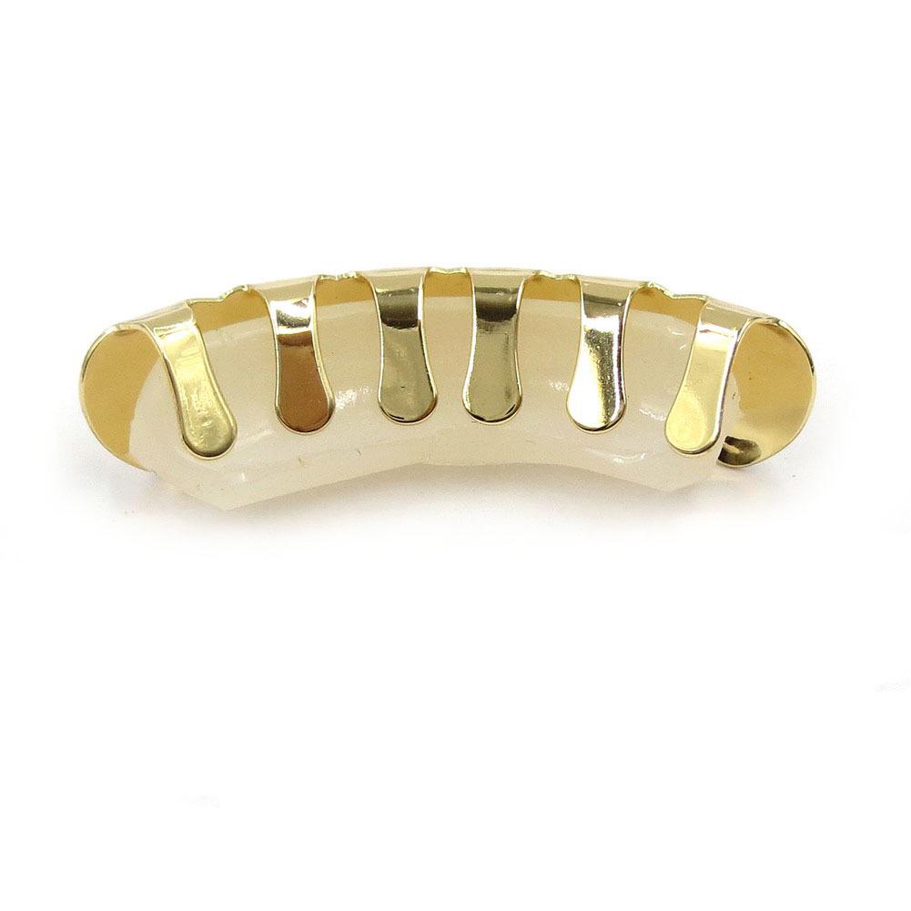 Gold-Plated Hip Hop Grillz - Twill Style