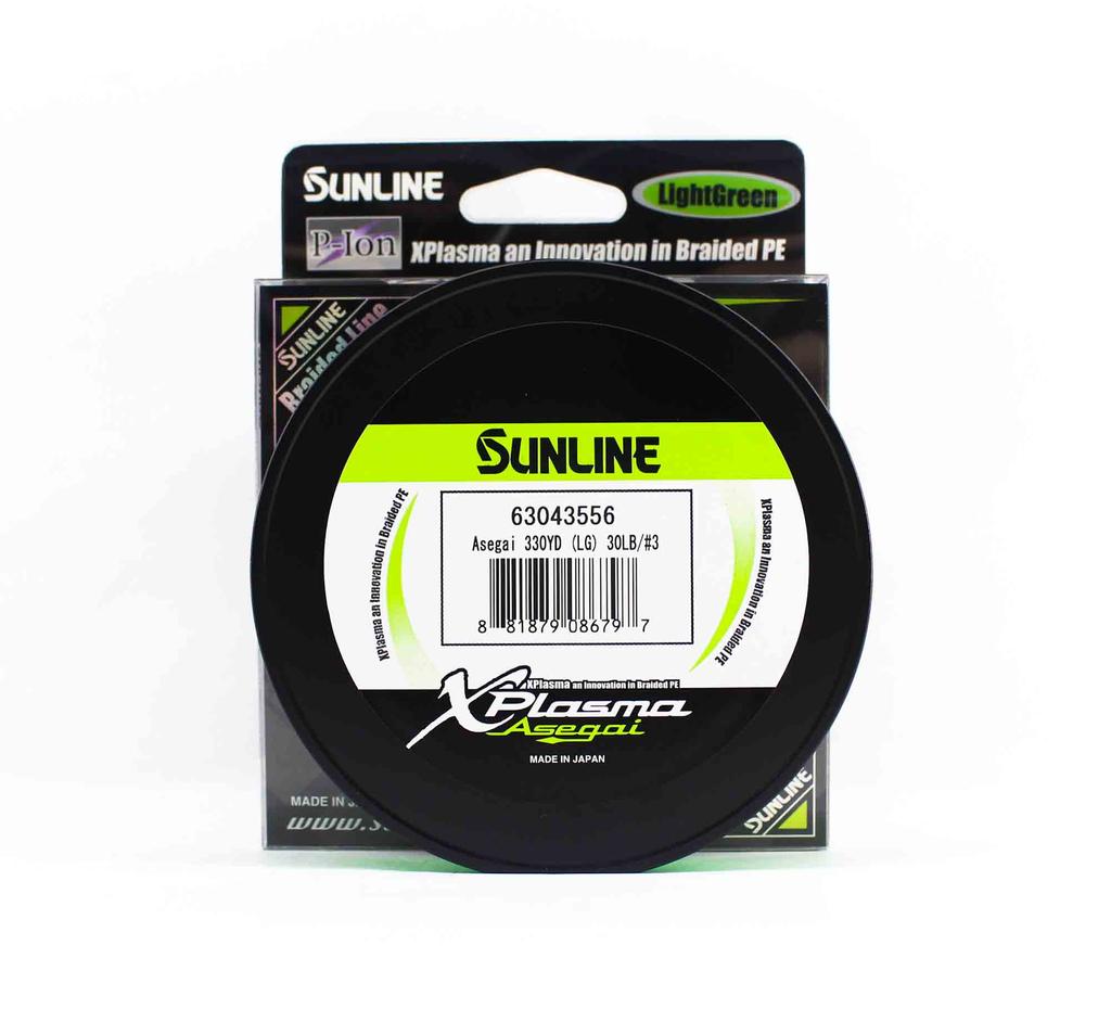 Sunline P.E Line Asegai Xplasma 330yds P.E 3 30lb Light Green (6797)
