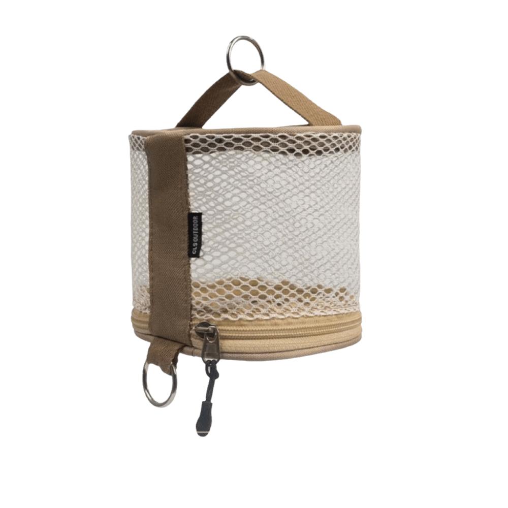 Portable Mesh Paper Towel Holder Hanging Hook Foldable Napkin Dispenser Hanging Tissue Tube Travel