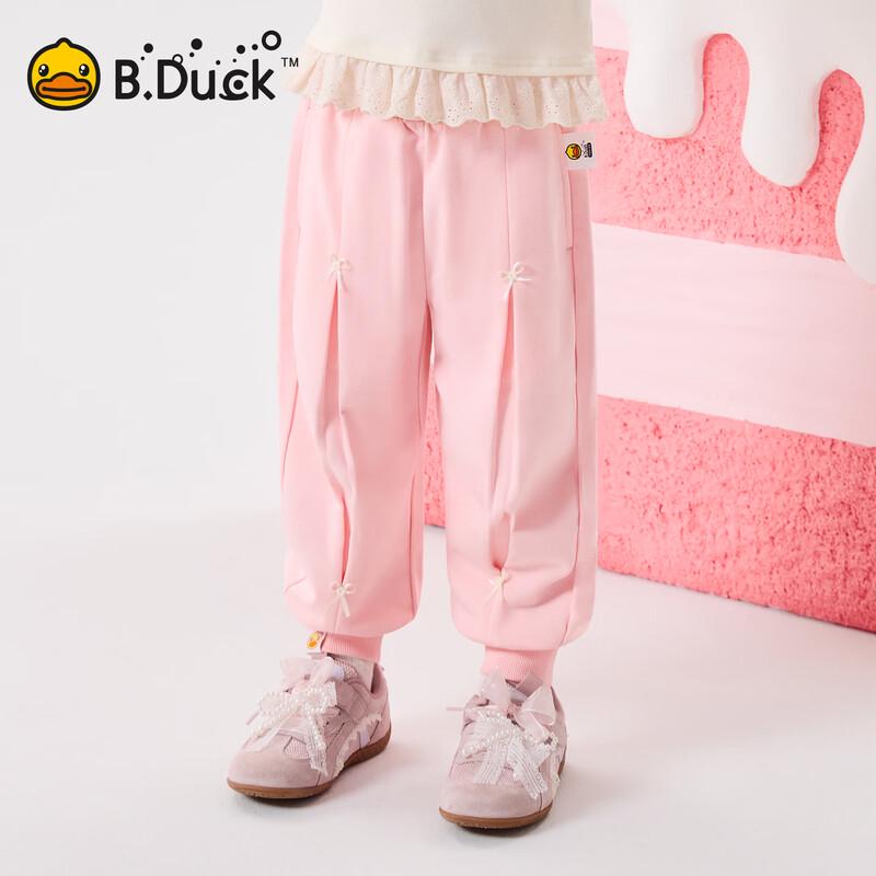 B.Duck Girls  Bowknot Casual Long Pants 110CM