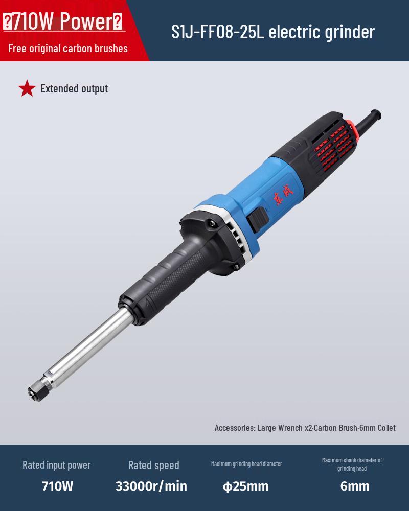 220V Electric Grinder & Polisher for Wood Carving and Internal Grinding