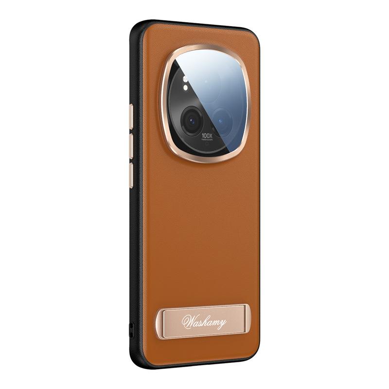 HONOR Magic6pro Phone Case Lens All-inclusive Honor Business Men and Women Anti-drop M6 Stand Leather Case