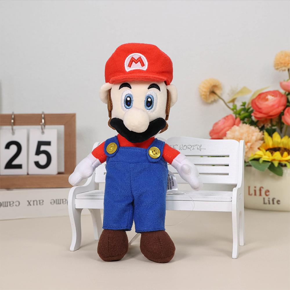 Плюшевая игрушка Super Mario Bros Классический Марио Луиджи Милый Мультяшный Набивной Игрушечный Мягкая Кукла Рождественский Подарок Плюшевый Аниме Плюшевый Аниме Плюшевый