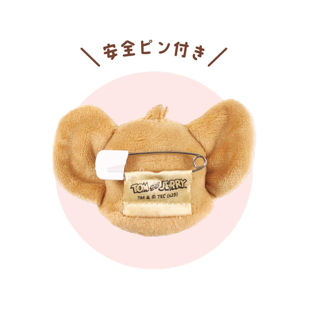 Tees Factory Tom en Jerry Maskotte Badge, Taffy, Ongeveer 60 mm H x 75 mm B x 20 mm D (TJ-5545331TF)