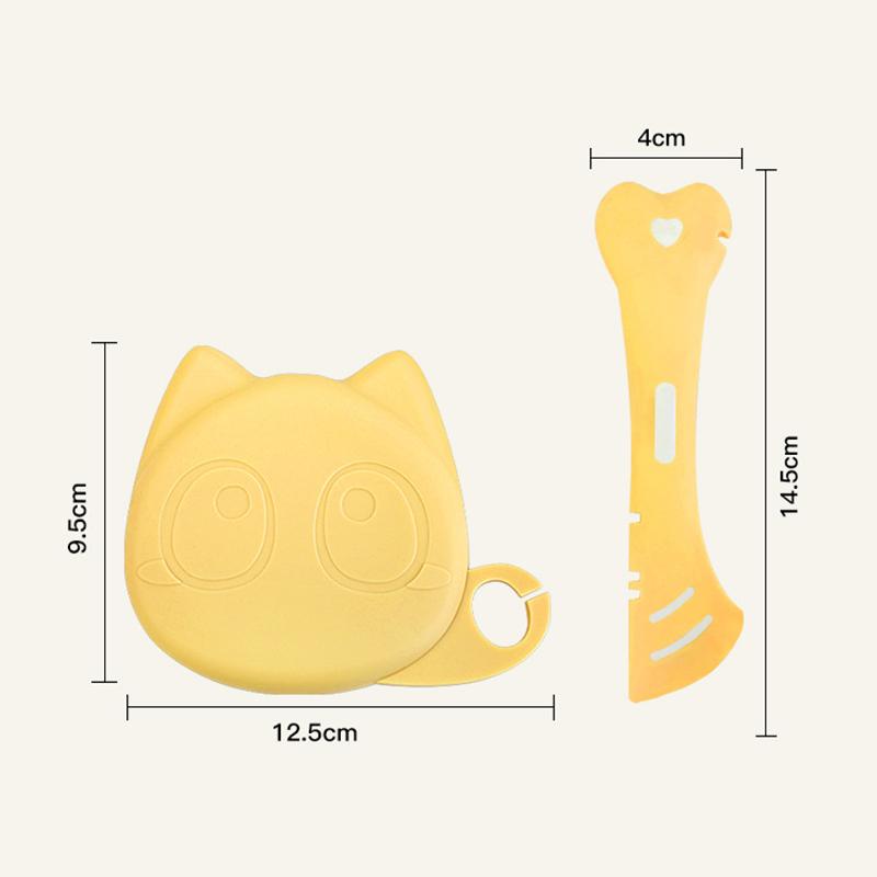 Multifunctional Pet Canned Spoon Can Opener Puppy Feeding Mixing Wet Dry Scoop Reusable Sealing Cover Food Storage Accessory