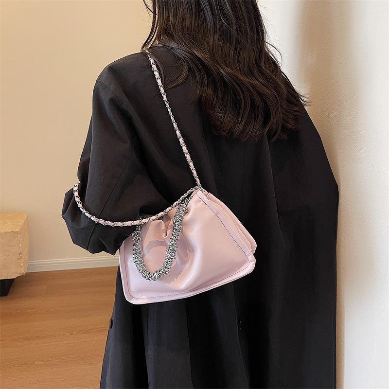 

Модные женские сумки на цепочке, новые плиссированные сумки из мягкой кожи на молнии, женские универсальные сумки Cloud для поездок на работу