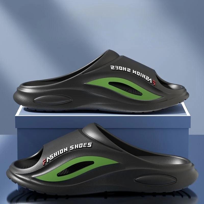 

Platform Male Slipper Anti-slip Soft Beach Indoor Couple House Walk Around Home Sabot Slides High Quality Eva Men s Shoe 44-45