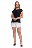 Women's Blouse with Decorative Rhinestones Elegant Comfortable Stylish MORAJ S BLACK