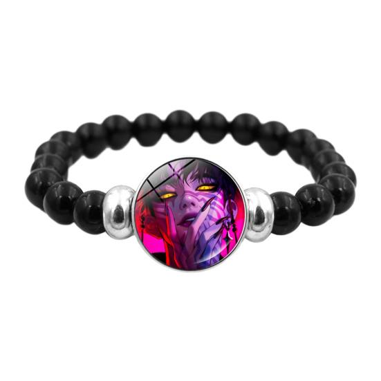 Yousheng Korean Pop Beaded Bracelet Anime Inspired Fashion Bracelet Colorful Beads Bracelet for Women Men Girls Boys Fans