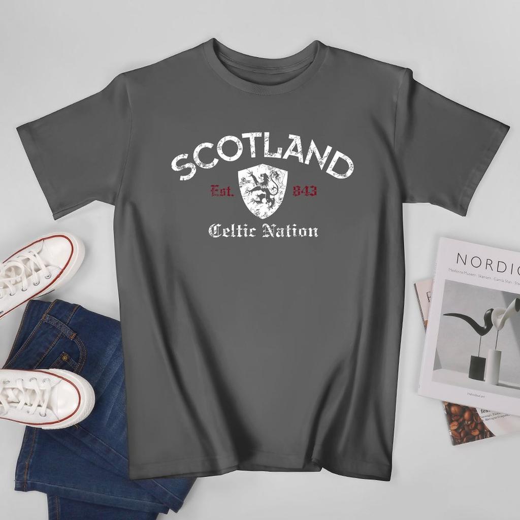 Unisex Unisex Scotland Celtic Nation Established 843 Tshirt Tees T Shirts WoUnisex Boys 100 Cotton TShirt