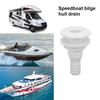 Boat Scupper Straight Plastic 3/4in White Connector Hose Outlet Bilge Replacement Boats Marine Yacht Sail Hardware