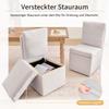 068-Multifunctional Dining Chair with Storage & Casters, Kitchen Chair without Armrests, 360 degrees Swivel, Chenille Cover Beige