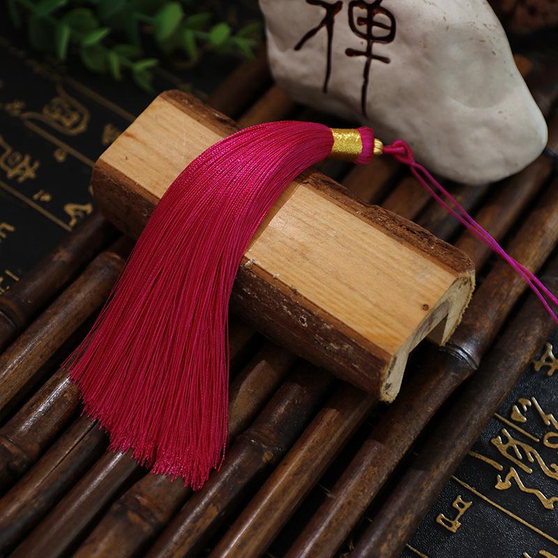 Tassel 13Cm Double Pull Circle Around Gold Thread Tassel, Polyester Tassel Ears, Fan Pendant Pendant Tassel Accessories, Tassel