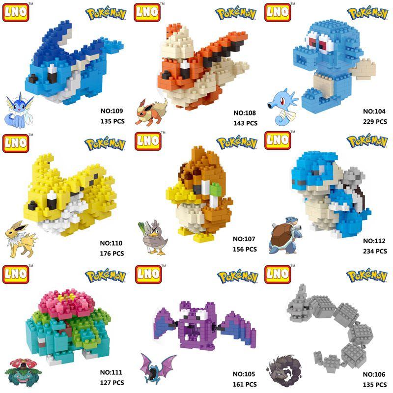 Nano Block Diamond Mini Building Blocks Toys Pocket Monster Tv Version